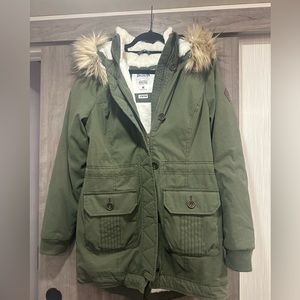 Hollister green jacket